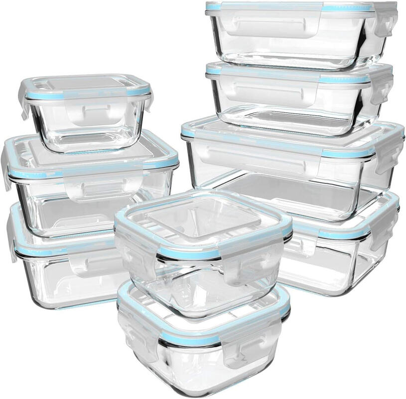 glass meal prep container set with locking lids glass meal prep container set with locking lids