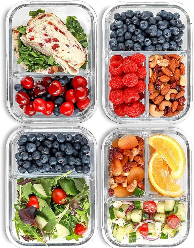 divided glass lunch containers for meal prep divided glass lunch containers for meal prep